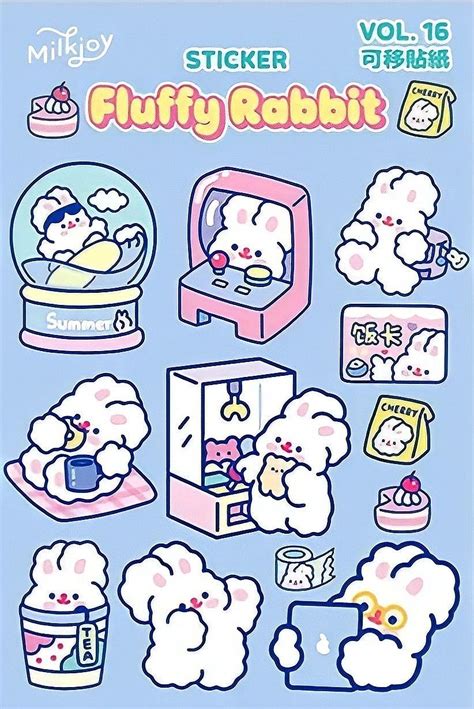 milkjoy printable korean sticker | Cute stickers, Cute cartoon ...