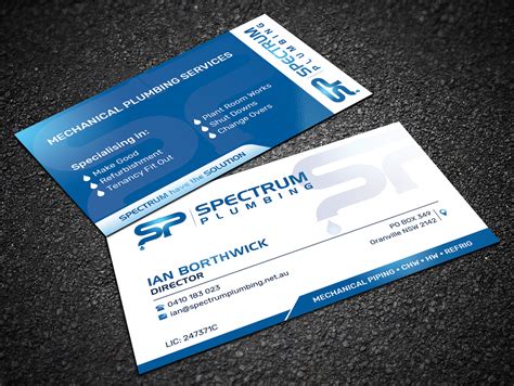 Plumbing Business Cards