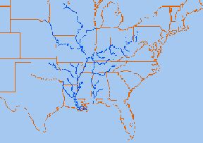 Mississippi River Tributaries Map