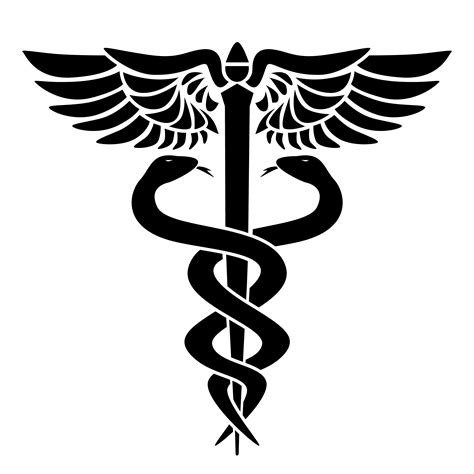 Caduceus medical symbol, with two snakes, staff and wings, vector illustration 370097 Vector Art ...