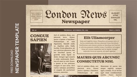 London Newspaper Free Google Docs Template - gdoc.io