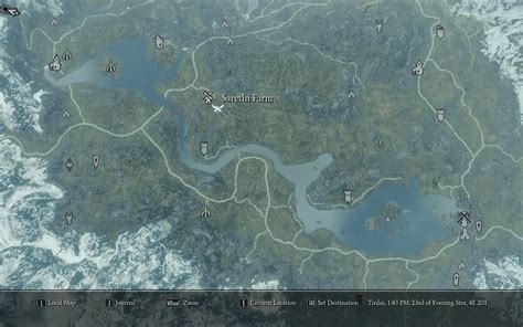 A Quality World Map and Solstheim Map - With Roads at Skyrim Nexus ...