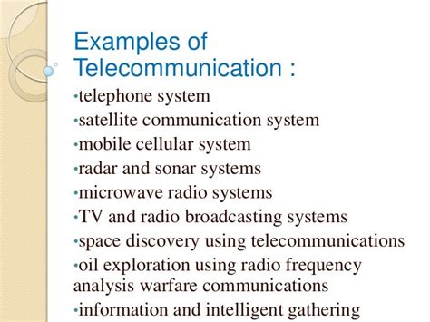 Basic of telecommunication presentation