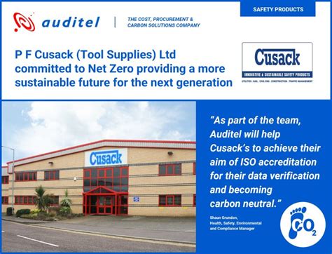 P F Cusack (Tool Supplies) Ltd committed to Net Zero providing a more ...