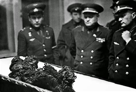 The remains of the astronaut Vladimir Komarov, a man who fell from space, 1967