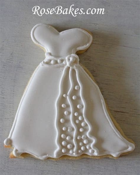 Wedding Dress Cookies + Roll-Out Sugar Cookie Recipe