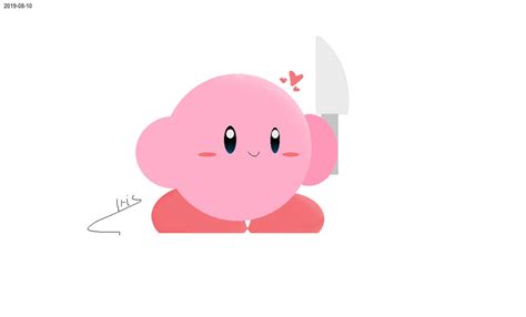 Kirby With a Knife by sylvionfan on DeviantArt