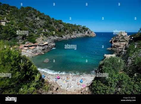 Beach, Deia, Mallorca, Balearics, Spain Stock Photo - Alamy