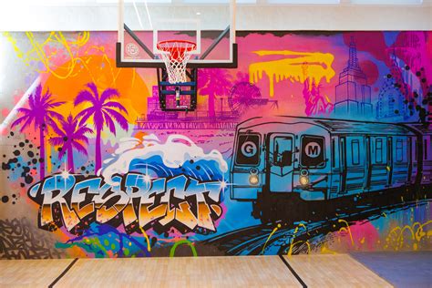 Basketball Court Graffiti for VIP Client