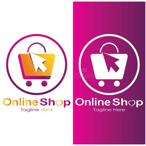 E-commerce Logo and Online Shop Logo Design with Modern Concept Stock Vector - Illustration of ...