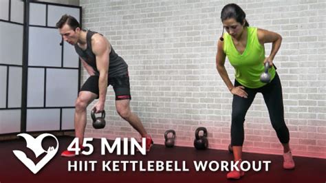 45 Min HIIT Kettlebell Workouts for Fat Loss & Strength - HASfit - Free ...