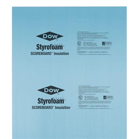 STYROFOAM 2 in. x 4 ft. x 8 ft. R-10 Scoreboard XPS Insulation-1578 - The Home Depot