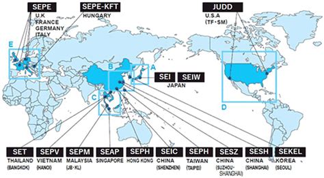 Sumitomo Electric Wiring Systems Locations