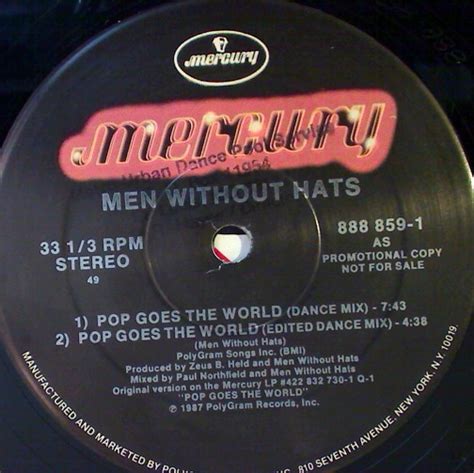 Men Without Hats - Pop Goes The World (1987, Vinyl) | Discogs