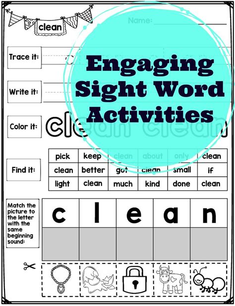 an engaging sight word activity for kids to practice spelling and writing with their own words