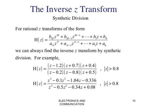 inverse z-transform ppt