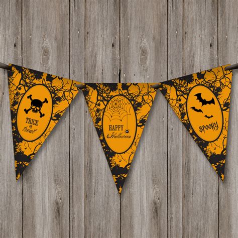 Happy Halloween’ Printable Bunting Template – Download & Print