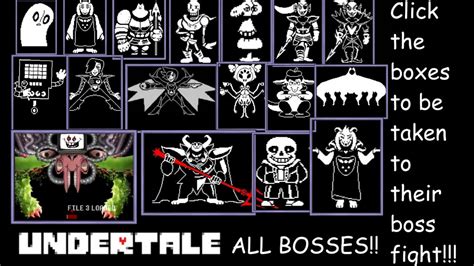 UNDERTALE ALL BOSS FIGHTS IN ALL PATHS: PACIFIST, NEUTRAL, AND GENOCIDE - YouTube