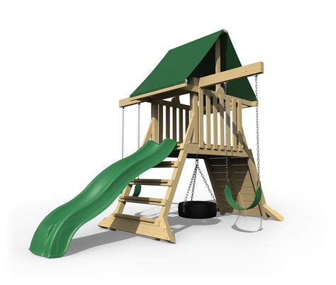 Cliff Climb Compact Wooden Backyard Playset - YardCraft