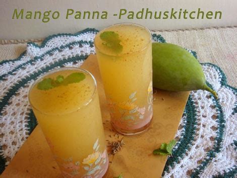Mango Panna-Aam Panna recipe-Raw Mango Juice | Padhuskitchen