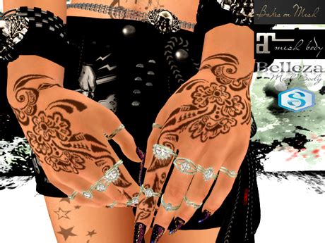 Second Life Marketplace - Hands Gena Tattoo