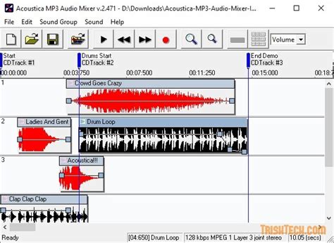 Mix Multiple Audio Tracks with Acoustica MP3 Audio Mixer