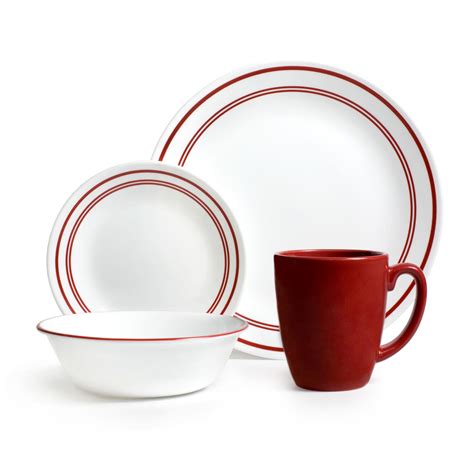 Livingware™ Classic Café Red 16-pc Dinnerware Set | Corelle®