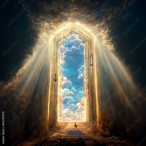 door to heaven Stock Illustration | Adobe Stock