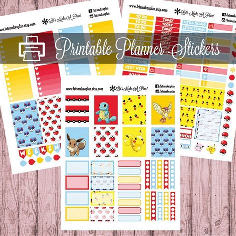 letsmakeaplan shared a new photo on Etsy | Printable planner stickers, Planner stickers, Weekly ...