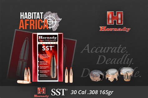 Hornady SST 30 Cal 308 165gr Bullet 100pts - Habitat Africa