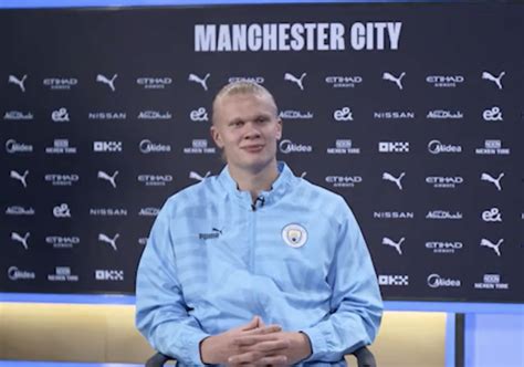 Watch Erling Haaland give first Manchester City interview - Futbol on ...