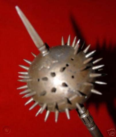 Antique 16th Century Knight Armor Morning Star Mace | #18765478