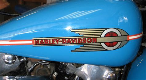 Vintage Gas Tank Decals Harley Davidson Knucklehead,