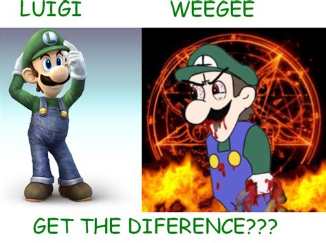 luigi and weegee by cabessaum-D3 on DeviantArt