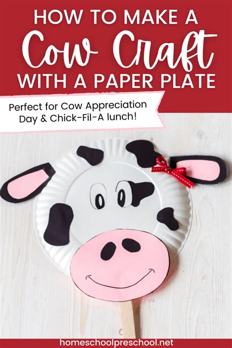 How to Make a Simple Paper Plate Cow Craft for Kids