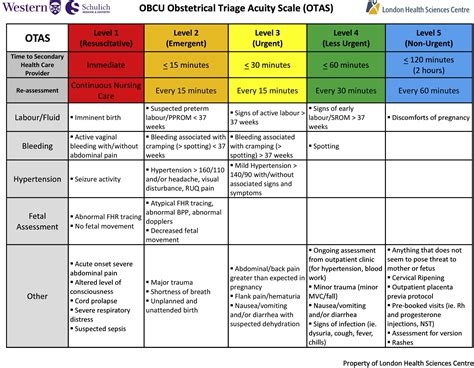 Ob Triage Template