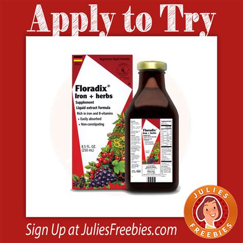 Possible Free Liquid Iron Supplement - Julie's Freebies