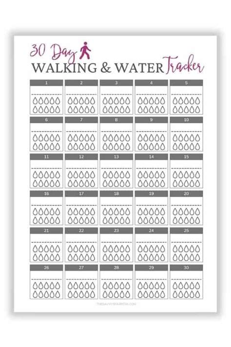 Stay Fit and Hydrated with these Printable Habit Trackers