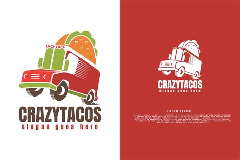 Tacos Truck Logo Template AI, EPS | Logo templates, Templates, Taco truck