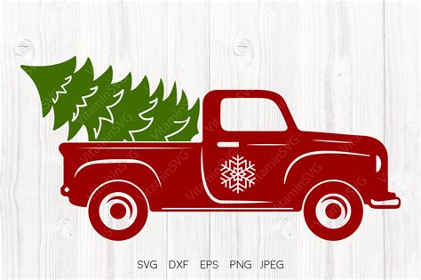 Christmas Truck SVG, Christmas Tree Svg Graphic by VitaminSVG ...