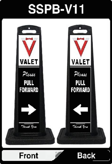 Valet Signs, Portable Parking Lot Direction Signs