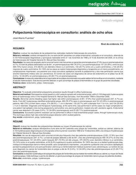 (PDF) In-office hysteroscopic polypectomy: Eight years analysis