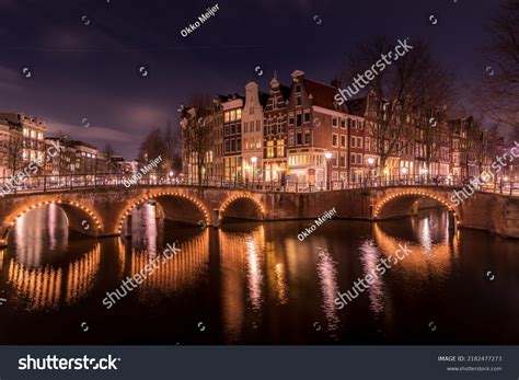 Keizersgracht Night Amsterdam Stock Photo 2182477273 | Shutterstock