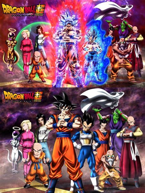 Team Universe 7 normal and full power recreation from manga | Anime ...