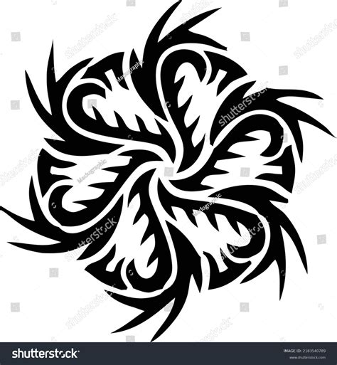 Flower Tattoo Vector Drawing Sketch Drawing Stock Vector (Royalty Free ...