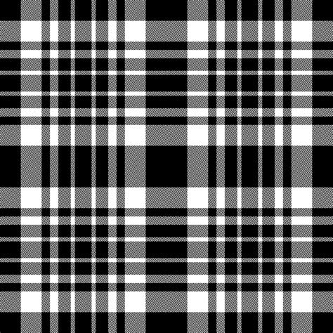 Plaid seamless pattern in black white. Check fabric texture. Vector textile print. 11880567 ...