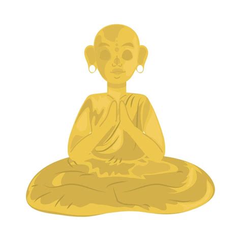 buddha statue icon 10873945 Vector Art at Vecteezy