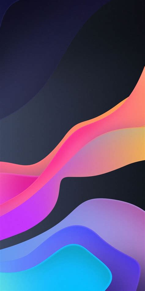 Waves, flow, fluid, colorful, art, 1080x2160 wallpaper | Xiaomi ...