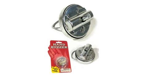 Hand Buzzer : Joy Buzzer : Metal Tin Toy : Classic Practical Joke 1928 : Adams Prank