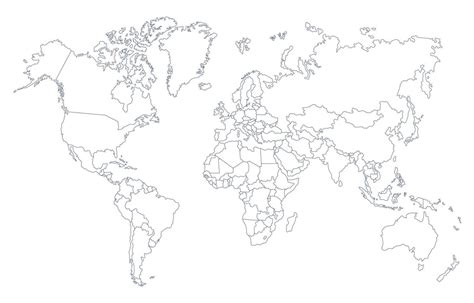 World Map With Country Borders Background 20460688 Vector Art at Vecteezy